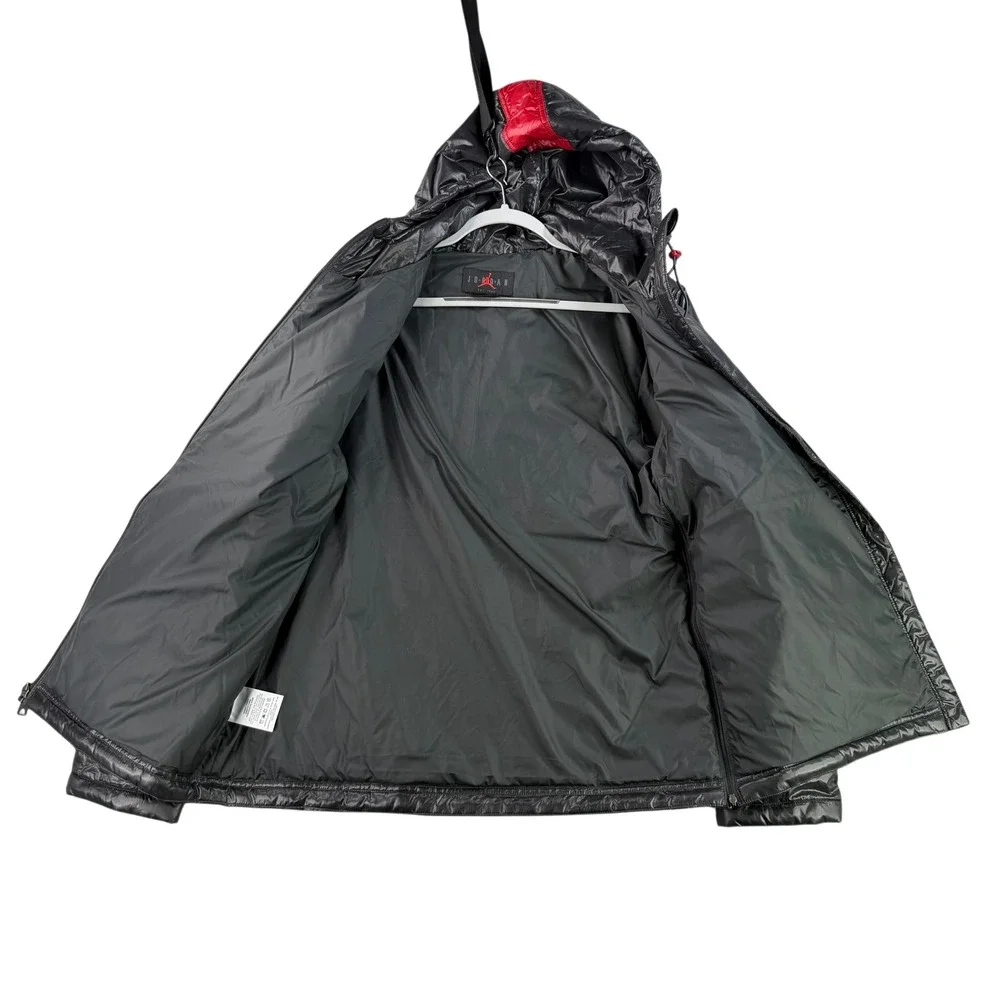 Oklahoma Sooners Puffer Jacket Men Small Black Jordan Hooded Full Zip CZ5252-060